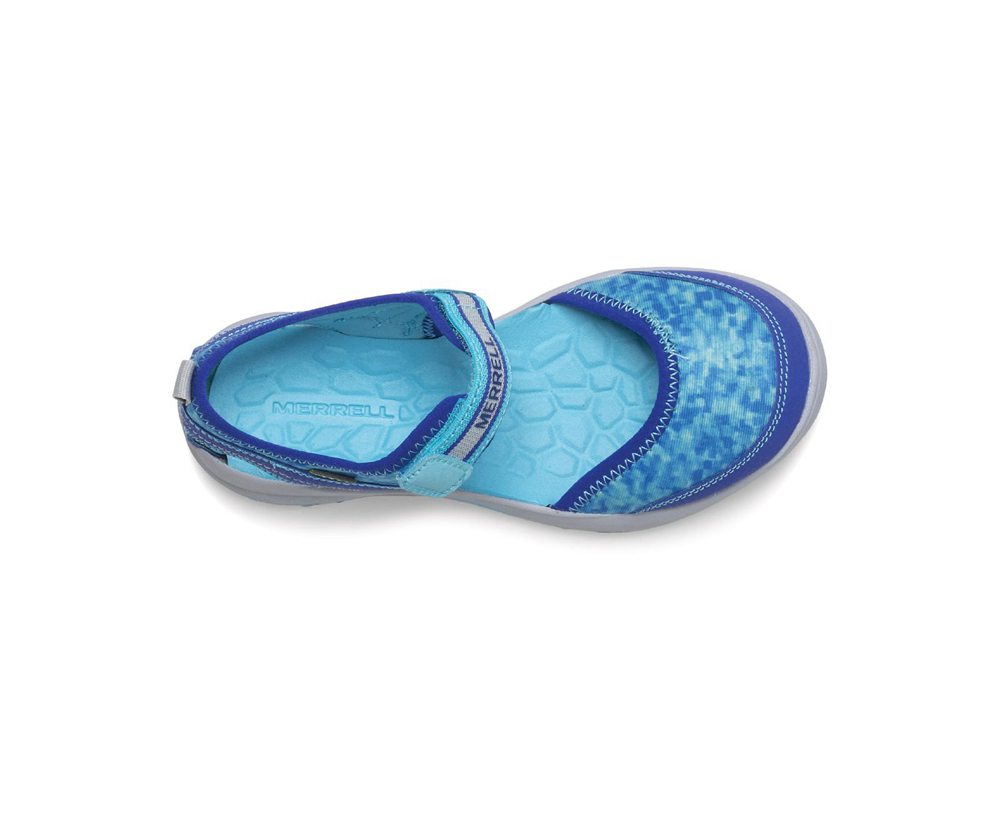 Sandálias Criança - Merrell Hydro Moc Monarch 3.0 - Azuis/Turquesa - QGY057142